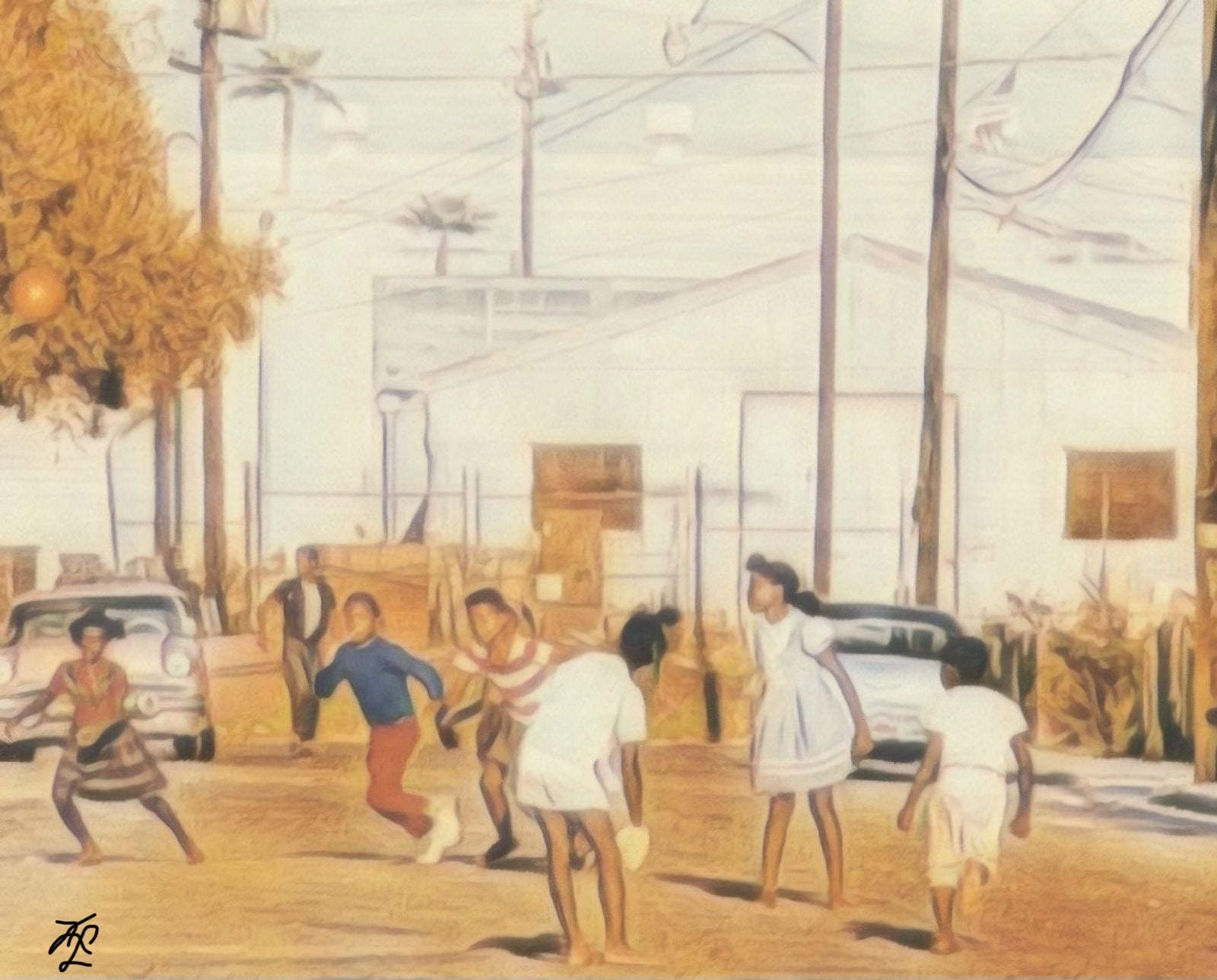 Children Playing Outside